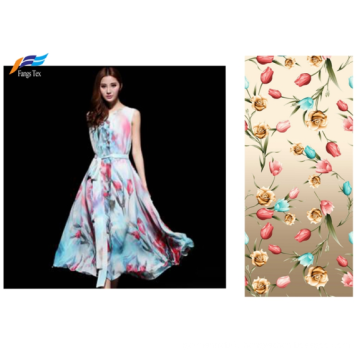 Wholesale 100% Polyester Floral Printed Chiffon Fabric